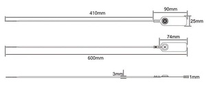 Bán buôn 600 mét nhựa Polypropylene an ninh con dấu <span class=keywords><strong>tag</strong></span> khóa cho hàng may mặc Giày Túi Giao Thông Vận Tải sử dụng - Product Image 4