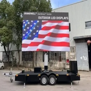 Trailer-Mounted LED Display Screen 3840*2240mm P4.0 IP65 <b>Outdoor</b> Digital Signage for Advertising with <b>Wifi</b> Control - Product Image 6
