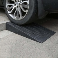 Ramp Kursi Roda Karet Tugas Berat 2" Tinggi, Ramp Ambang Pintu untuk Kursi Roda Elektrik, Walker, Skuter, Ramp Ambang Anti Selip