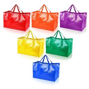 Extra Large Capacity PP Woven Storage Bags Waterproof Moving and Laundry Shopping Bags Recycled Material - Product Image 2