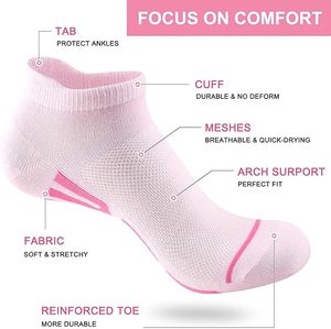 <strong>Manufacturers</strong> <strong>Custom</strong> Logo Crew <strong>Socks</strong> Sport Breathable Mesh Running Cycling Cotton <strong>Socks</strong> for Women Daily Life - Product Image 3