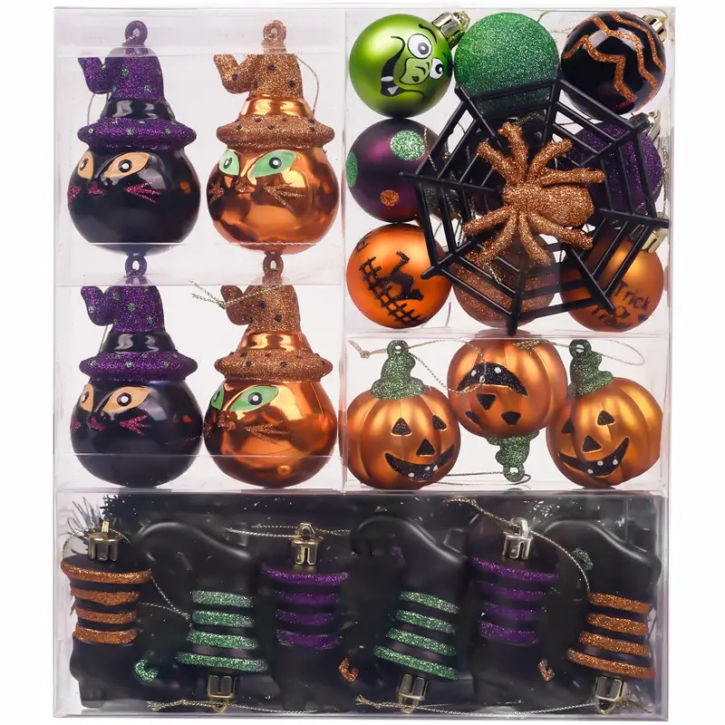 EAGLEGIFTS 60-100mm 24 pièces Halloween suspendus décoration ornements