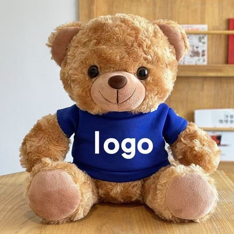 Maglietta marrone orso-blu