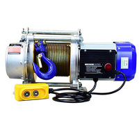 Treuil électrique de levage en acier inoxydable chinois pour entrepôt d'usine, 220V, 1 tonne, avec télécommande sans fil