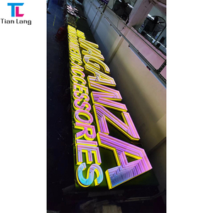 Letra LED 3D para interior/exterior, logotipo de tienda de humo, Letra de canal de Metal acrílico, señal de publicidad, espejo infinito para uso en oficina - Product Image 3