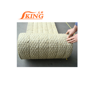 Rouleau de laine thermique industriel, 75mm, avec mailles en fil ss, isolation thermique - Product Image 4