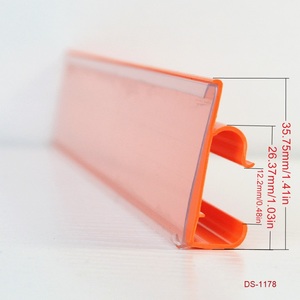 Rõ Ràng Nhựa Kệ Cạnh Nhãn Holders Strip Giá Kệ Talker Cho Siêu Thị - Product Image 3