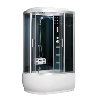 Cabine de douche intelligente sans cuivre, finition miroir, cabine de douche numérique pour salle de bain d'hôtel