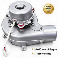 Motor DC Tanpa Sikat 24V 36W Blower Sentrifugal 2900RPM dengan Impeller Paduan Aluminium untuk Sistem Pembuangan Gas Boiler yang Dipasang di Dinding.