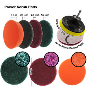 Kit de brosses de nettoyage électriques multifonctionnelles 20 pièces avec tampons de <span class=keywords><strong>polissage</strong></span>, ensemble mixte pour le nettoyage de la maison et de la voiture - Product Image 2