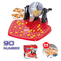 Jeu de société BGL 90 balles/24 cartes machine de loterie de couleur unie/bingo Lotto Machine de jeu Bingo jouets pour enfants