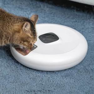 Distributeurs automatiques de nourriture pour animaux de compagnie sans fil, écologiques, modernes, 6 repas, capacité 1L, écran LCD, nutrition équilibrée, matériau ABS, protection des pattes - Product Image 2