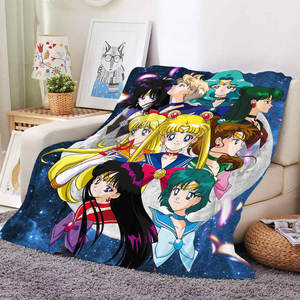 Manta de Felpa con Estampado de Chica Anime Kawaii, Personalizada, Ultra Suave, Cálida y Acogedora, de Dibujos Animados, para Siesta de Estudiantes - Product Image 4