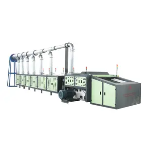 Textile waste cloths recycling machine line Waste cotton fabric recycling machine textile machinery