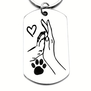 Llavero de Gato Negro, Colgante Redondo de Acero Inoxidable con Diseño de Gato, Decoración para Mochila o Bolso con Temática de Mascotas, Regalo para Mamá de Gatitos - Product Image 3