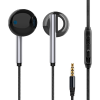 Aesonic Soft PVC Tips Wired In-Ear Earphones 3.5mm Jack ENC IPX7 Tahan Air Kabel 2m Hybrid Driver Stereo Bass untuk Musik & Panggilan