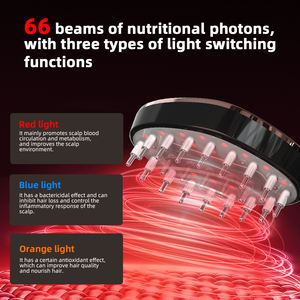 Kopfhautmassagegerät mit Infrarot-Physiotherapie, Elektrische Mikrostromstimulation, Schwarz, 800mAh Akku, USB-Aufladung, Modell Y01 - Product Image 6