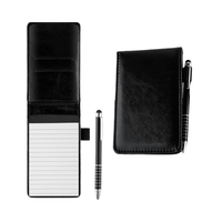 Petit carnet en cuir A7, stylo métallique, vente en gros, mini carnet de poche pour les mémos quotidiens, le travail de bureau, le travail professionnel, bloc-notes promotionnel