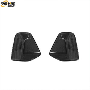 Cadre de phare antibrouillard en fibre de carbone sèche pour BMW G60 Série 5 2024+ Garniture de garde-boue avant Look TK Fibre de carbone sèche Garde-boue direct Fit - Product Image 4