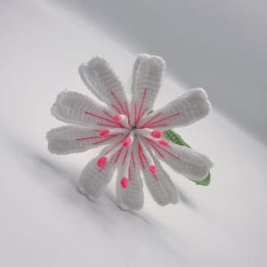 Ghirlanda di Pansy Colorata Lavorata a Mano all'Uncinetto, Fiori Artificiali in Filato, Regalo per la Festa della Mamma, il Ringraziamento, Natale, San Valentino, Vendita all'Ingrosso - Product Image 4