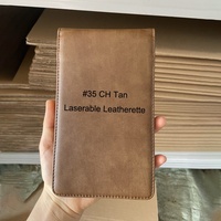 Dompet Kulit Sintetis Berukir Laser dengan Tempat Pensil, Penutup Buku, Tempat Kartu Skor Golf, Aksesoris Golf Kustom untuk Klub Golf