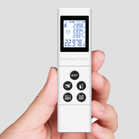 Medidor Láser de Distancia 40 Metros Cuerpo Ultradelgado Medición de Longitud, Área y Volumen Calculador Láser de Rango IP54 con Precisión de 0.002m
