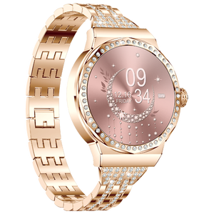 Jam tangan pintar wanita terbaru, jam tangan pintar wanita terbaru, layar 1.27 inci resolusi tinggi, Monitor detak jantung, tekanan darah, IP67, anti air, pelacak siklus wanita - Product Image 1