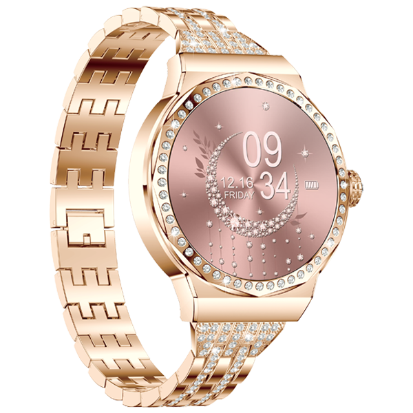 Newest Lady Smart Watch High-Resolution Screen Heart Rate Blood Pressure Monitor IP67 Waterproof Female Cycle Tracker