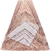 Rouge rayé perle Tube Sequin brodé maille tissu nouveau Style tissé Technique pour robes de mariée mode et sacs dentelle perles