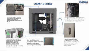 Multsea perlengkapan industri umum 7 8 10 12 Bar Filter udara kompresor udara sekrup bebas minyak tekanan tinggi - Product Image 5