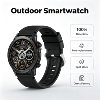 Montre connectée d'extérieur 2026 S136 avec écran AMOLED de 1,43 pouce, appels Bluetooth, moniteur de fréquence cardiaque et de pression artérielle, montre intelligente de sport et de fitness