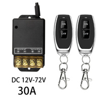 Télécommande universelle 433Mhz interrupteur sans fil DC 12V 24V 72V 30A relais à distance on off utilisation pour appareil ménager intelligent lumière KR7001