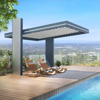 TOMA Moderne Extérieur En Aluminium Persienne Toit Fenêtre Pare-Soleil Mobile Vertical Monté Volets Conception Chinoise Surface Peinte