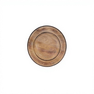 Assiette de présentation ronde sur mesure, de qualité supérieure, en bois, provenant d'un fabricant et fournisseur en Inde - Product Image 1