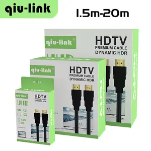 Fabrik guter Preis HDMI-Kabel 1,5 m 3m 10m 15m 20m HDMI-Kabel 4K 18 Gbit/s vergoldete Video-HDMI-Box-Verpackung