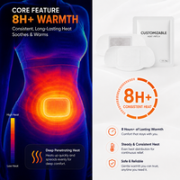 Coussin chauffant personnalisé pour moxibustion menstruelle, enveloppement chauffant pour le corps, autocollant thermique auto-chauffant pour soins féminins, personnalisation en gros en usine