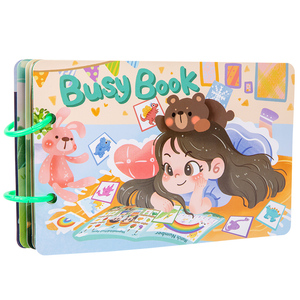 Libro de pasta silencioso educativo para niños, libros ocupados, juego de pegatinas hecho a mano para bebés, juguetes de aprendizaje Montessori para niños y niñas - Product Image 1