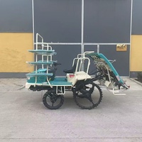 Transplanteuse de riz 4x4 à essence et diesel, haute vitesse, 2 à 8 rangs, pour la plantation de semis de riz, usage agricole, avec garantie d'un an