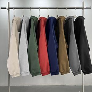 Chaqueta de Punto con Capucha y Cremallera Unisex de Alta Calidad, Multicolor, 430g, Forro Polar Cálido de Algodón, con Abertura Lateral de Cuero - Product Image 5