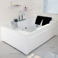 Baignoire de massage Sunrans moderne spa autoportante Offre Spéciale de luxe pour salle de bain baignoire intérieure en acrylique multifonctionnelle avec bain à remous
