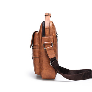 Borsa a Tracolla di Alta Gamma per Uomo, Zaino <span class=keywords><strong>Vintage</strong></span> per Affari, Borsa da Viaggio Impermeabile e Portatile - Product Image 2