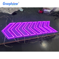 Enseigne néon LED programmable à changement de couleur RVB, style cyberpunk, sur mesure, basse tension, pour décoration intérieure de boîte de nuit et bar