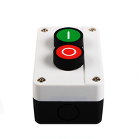 Station de commande industrielle IP41 XAL-B213 B213 avec bouton-poussoir et boîtiers, tête ronde rouge 1NO 1OFF