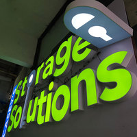 Enseigne Lumineuse LED Acrylique pour Extérieur, Boîte Lumineuse Publicitaire LED pour Magasin
