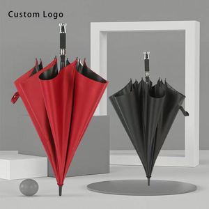 Custom <b>Large</b> Golf <b>Umbrellas</b> for Men Women Rainproof Semi-Automatic Folding Double Canopy Promotional <b>Umbrellas</b> - Product Image 1