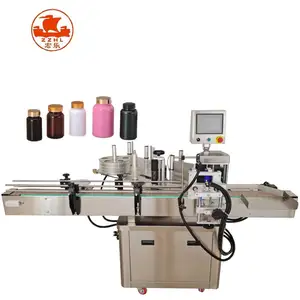 Machine d'étiquetage automatique de sachets en plastique d'autocollant de dôme époxy 3D de shampooing de bouteille de vin semi