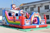 Château gonflable commercial extérieur de grande taille 6*8m, prix bas en Chine, aire de jeux extérieure pour enfants
