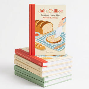 Reliure rigide à spirale livre de reliure parfaite faisant l'impression pour les photos de réception livres de cuisine comiques annuaires livrets simples papier en vrac - Product Image 2