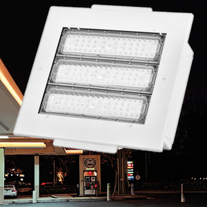 Projecteurs LED d'extérieur 100W LUMILEDS pour auvent, IP65, en aluminium, à montage en surface, garantie 5 ans, température de couleur 4000K-6500K, pour stations-service - Product Image 3