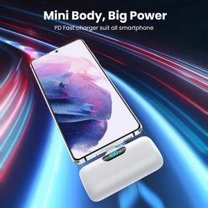 [แพ็คคู่] พาวเวอร์แบงค์ขนาดพกพา 5000mAh PD USB-C สำหรับ iPhone 17/16/15 และ Android//Moto/ แบตเตอรี่สำรองสำหรับเดินทาง - Product Image 2